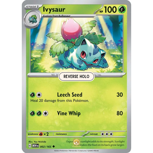 [ENG]	SV3.5	151:	002/165	Ivysaur 	U	(Reverse Holo)