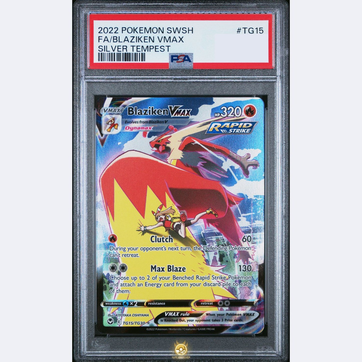 [PSA 10] [ENG] SWSH12 Silver Tempest (2022): TG15/TG30 Blaziken VMAX Trainer Gallery [Fire] [CHR - Character Hyper Rare] (Foil)