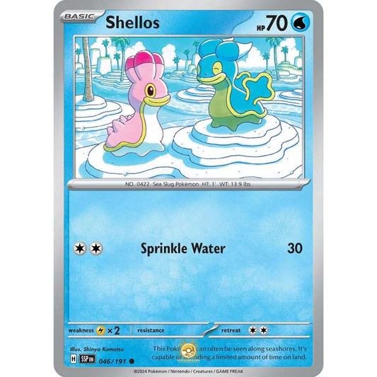 [ENG] Pokemon SV08 Surging Sparks: 046/191 Shellos [Water] [C - Common] (Non-foil)