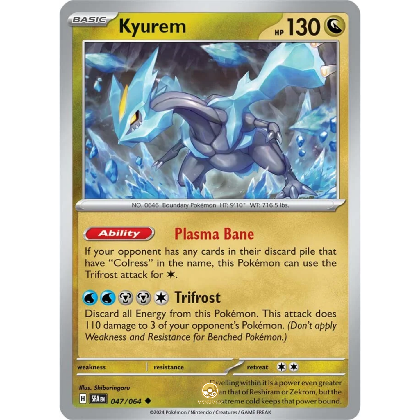 [ENG] Pokemon SV6.5 Shrouded Fable: 047/064 Kyurem [Dragon] [U - Uncommon] (Non-foil)