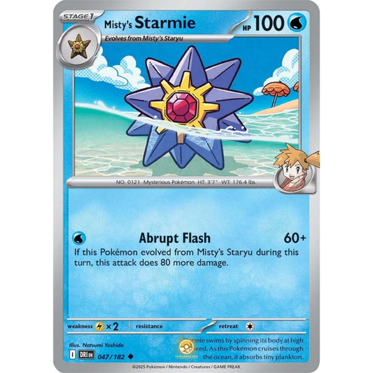 [ENG] Pokemon SV10 Destined Rivals: 047/182 Misty's Starmie [Water] [U - Uncommon] (Non-foil)