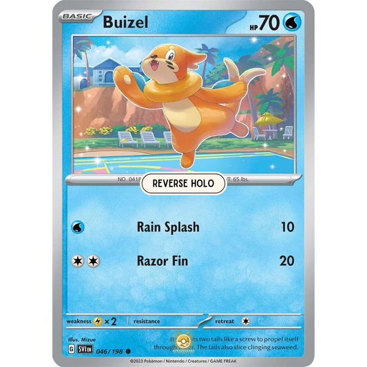 [ENG] SV01 Scarlet Violet Base Set: 046/198 Buizel C (Reverse Holo)