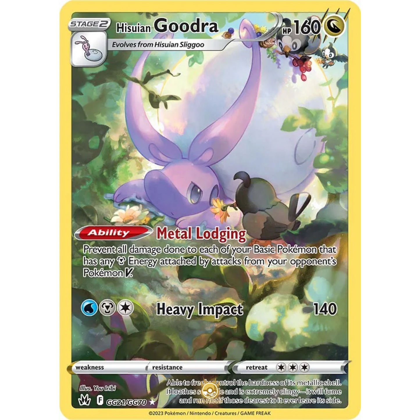 [ENG] SWSH 12.5 Crown Zenith: GG21/GG70 Hisuian Goodra R (Foil)