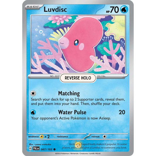 [ENG] SV02 Paldea Evolved: 047/193 Luvdisc C (Reverse Holo)