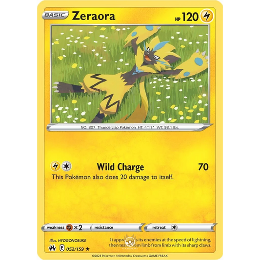 [ENG] SWSH 12.5 Crown Zenith: 052/159 Zeraora R (Non-Foil)