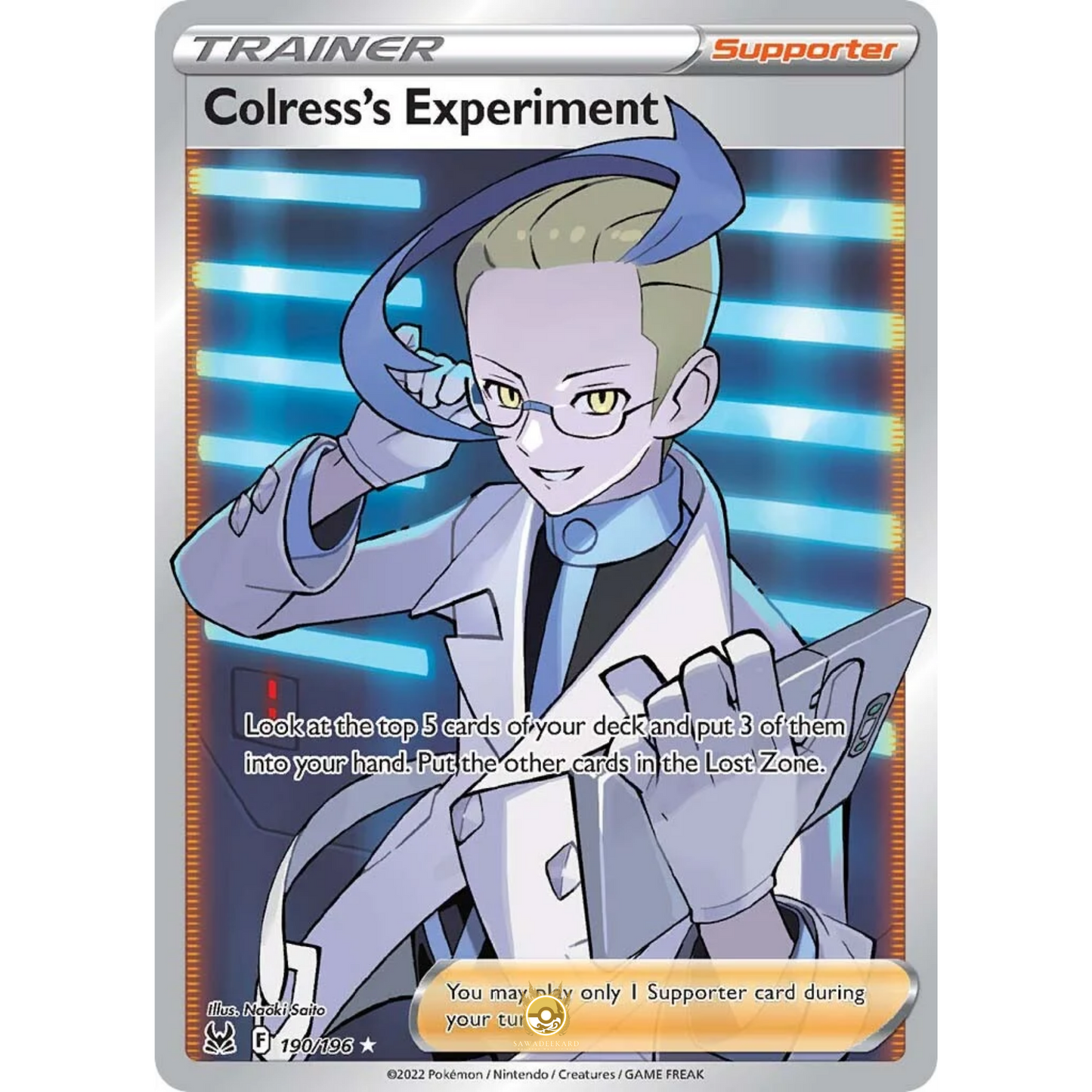 [ENG] SWSH 11 Lost Origin: 190/196 Colress’s Experiment UR (Foil)