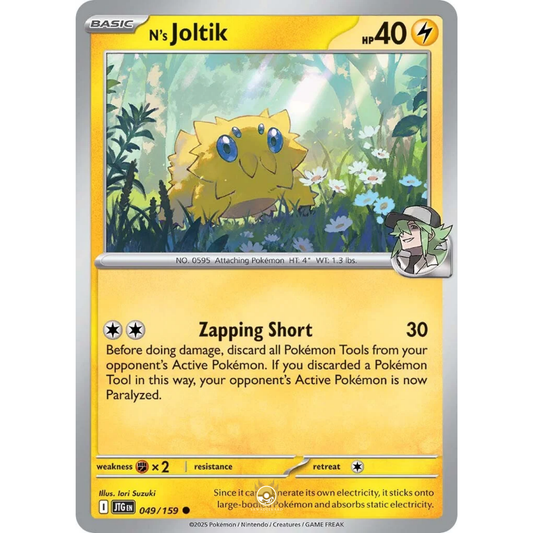 [ENG] Pokemon SV09 Journey Together: 049/159 N's Joltik [Lightning] [C - Common] (Non-foil)