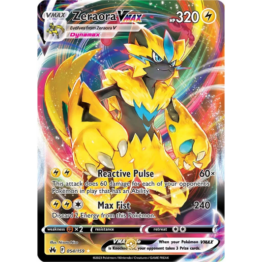 [ENG] SWSH 12.5 Crown Zenith: 054/159 Zeraora VMAX R (Foil)