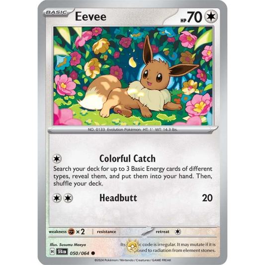 [ENG] Pokemon SV6.5 Shrouded Fable: 050/064 Eevee [Colorless] [C - Common] (Non-foil)