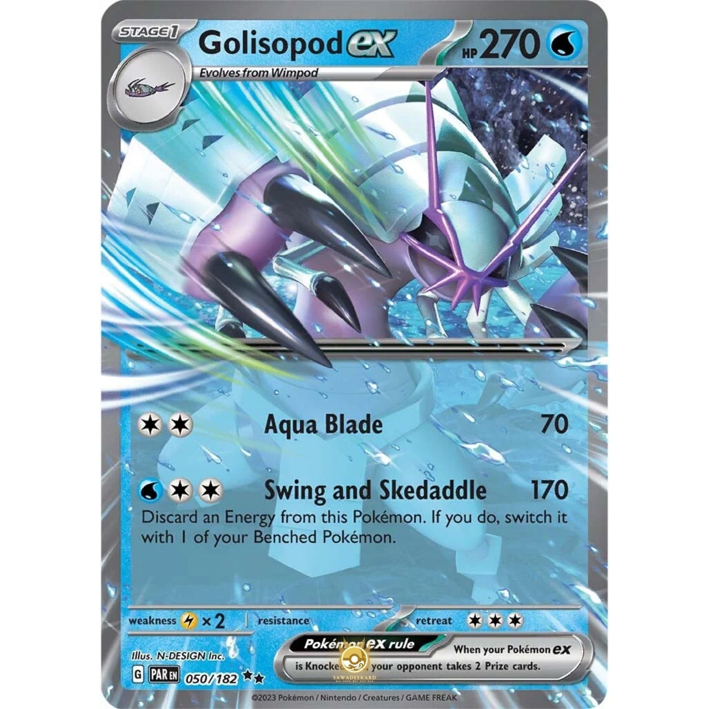 [ENG]	SV04	Paradox Rift:	050/182	Golisopod ex	RR	(Foil)