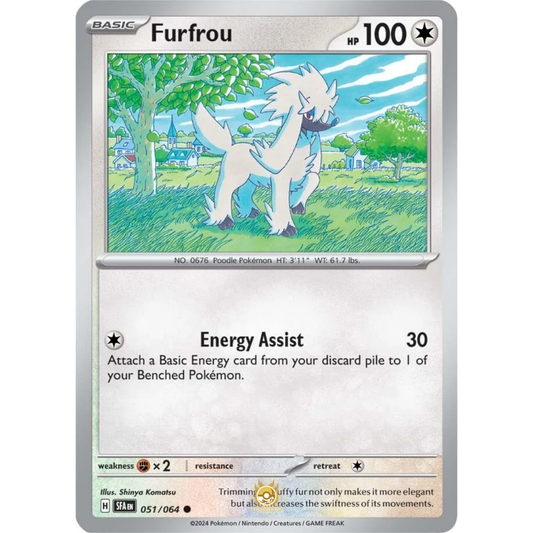 [ENG] Pokemon SV6.5 Shrouded Fable: 051/064 Furfrou [Colorless] [C - Common] (Non-foil)