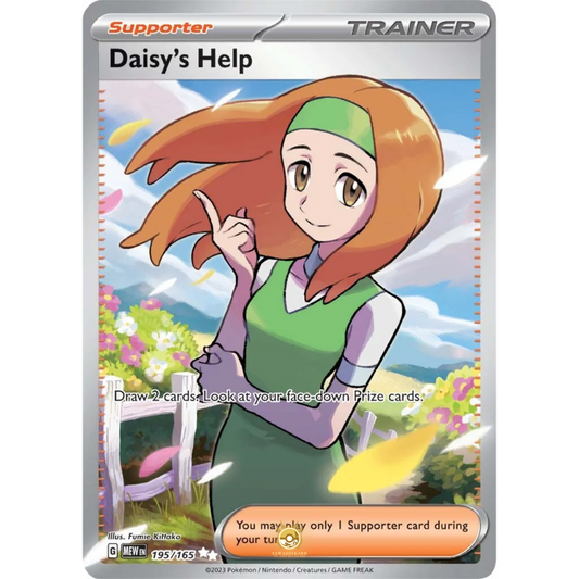 [ENG]	SV3.5	151:	195/165	Daisy's Help	SR	(Foil)