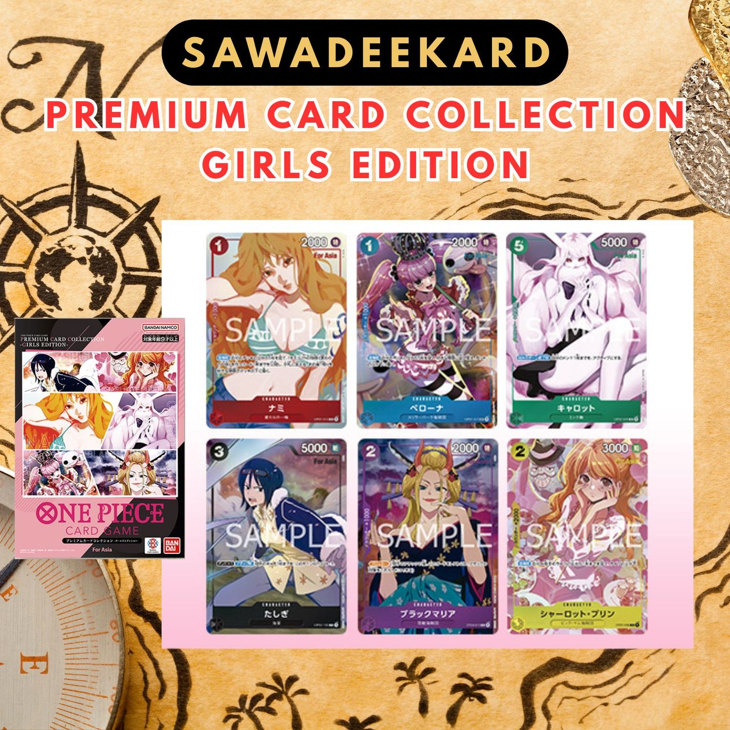 [JAP] One Piece Premium Card Collection Girls Edition File Set