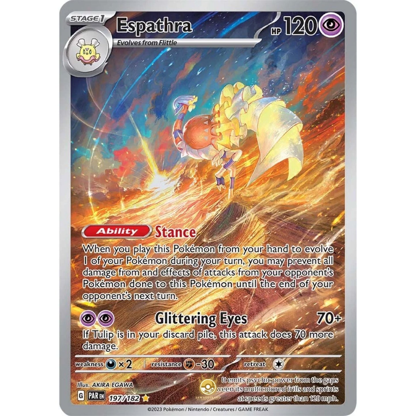 [ENG]	SV04	Paradox Rift:	197/182	Espathra	IR	(Foil)