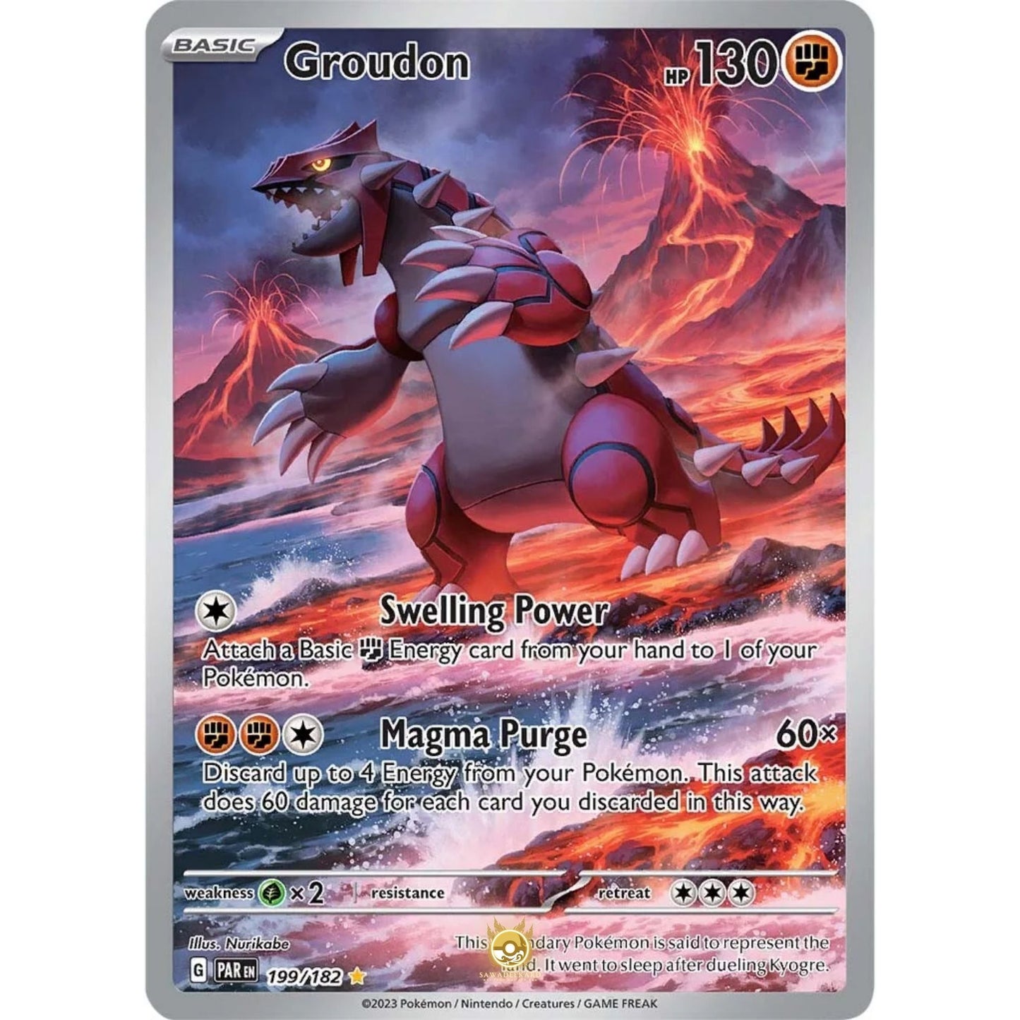 [ENG]	SV04	Paradox Rift:	199/182	Groudon	IR	(Foil)