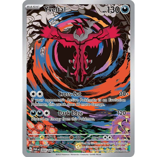 [ENG]	SV04	Paradox Rift:	205/182	Yveltal	IR	(Foil)