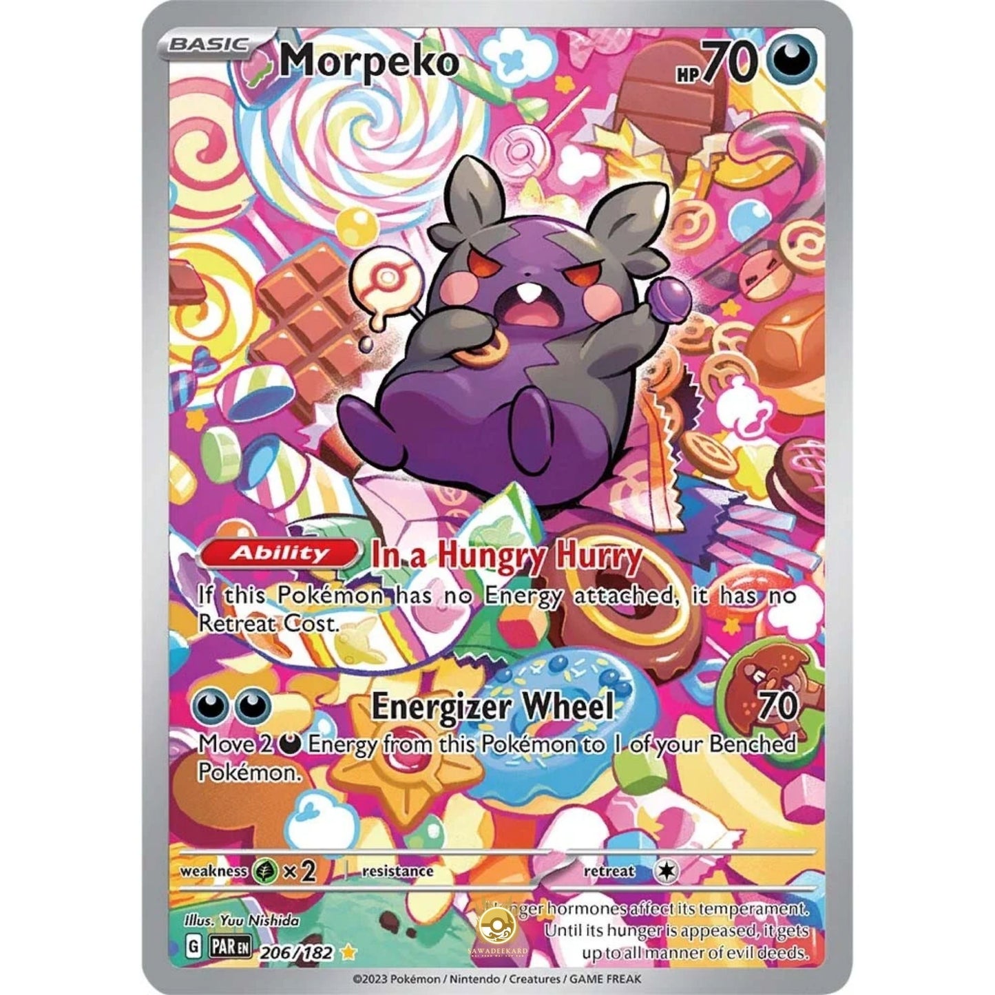 [ENG]	SV04	Paradox Rift:	206/182	Morpeko	IR	(Foil)