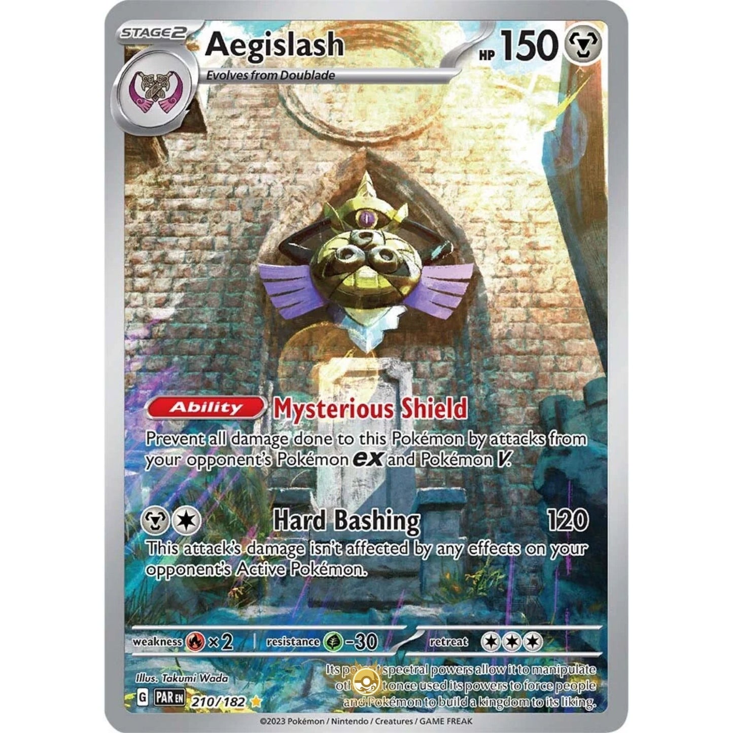 [ENG]	SV04	Paradox Rift:	210/182	Aegislash	IR	(Foil)