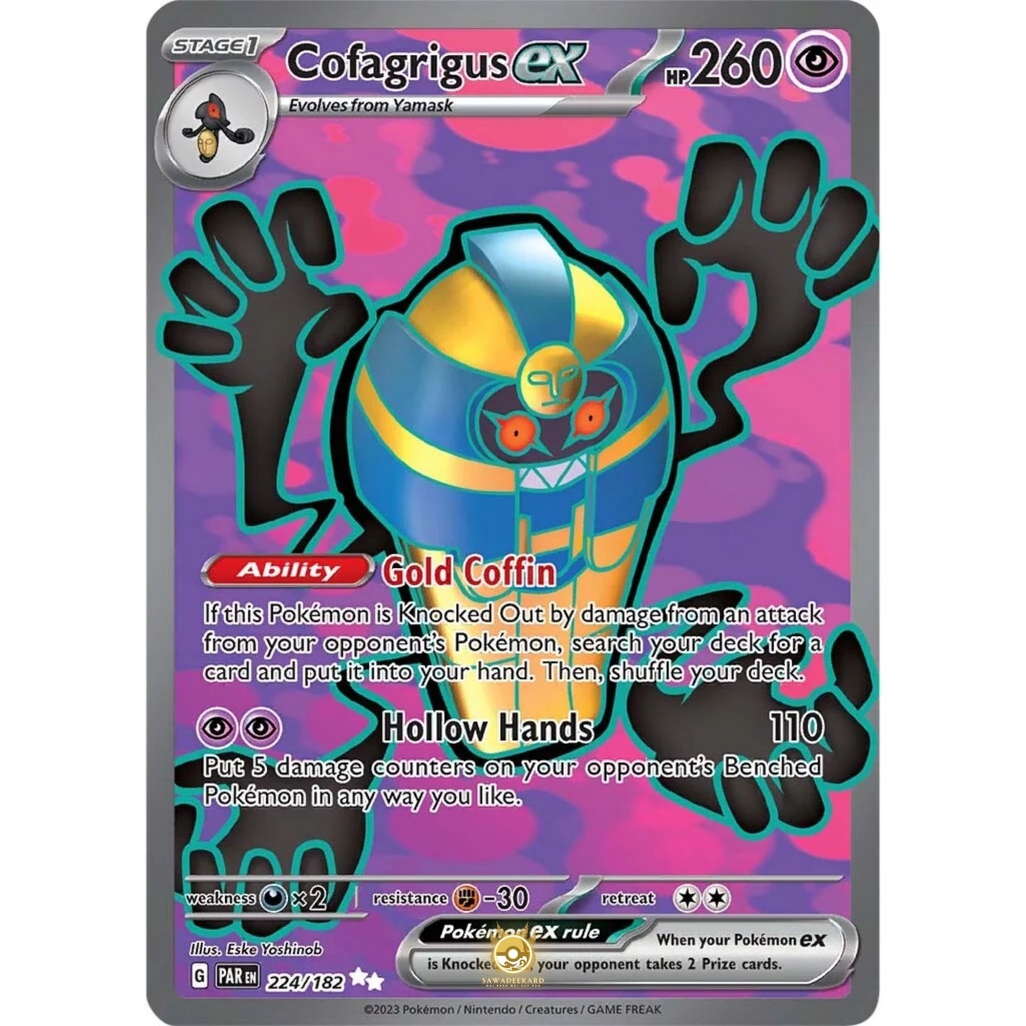 [ENG]	SV04	Paradox Rift:	224/182	Cofagrigus ex 	SR	(Foil)