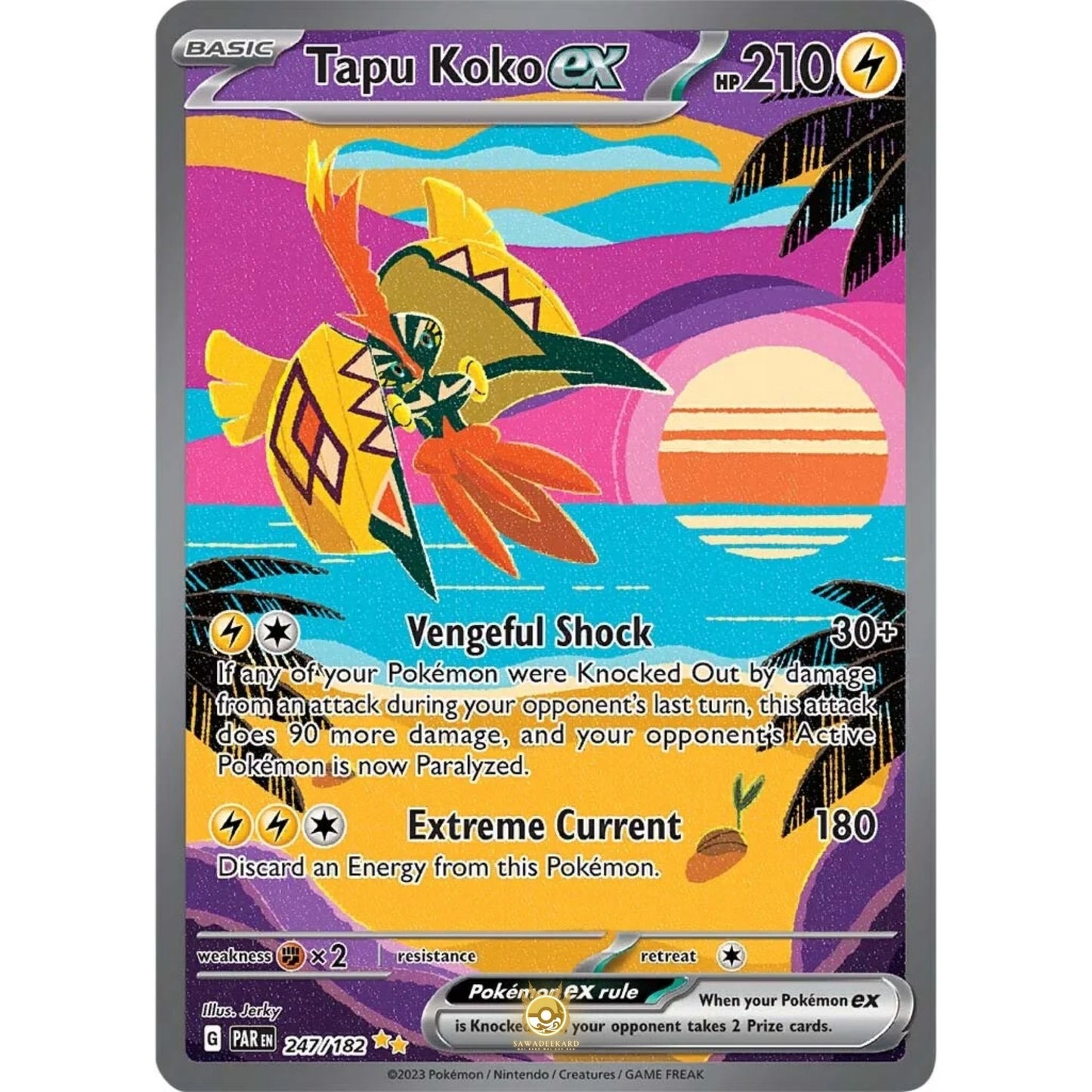 [ENG]	SV04	Paradox Rift:	247/182	Tapu Koko ex 	SIR	(Foil)