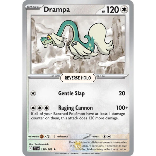 [ENG]	SV05	Temporal Forces:	138/162	Drampa	[Colorless]	[R - Rare]	(Reverse Holo)