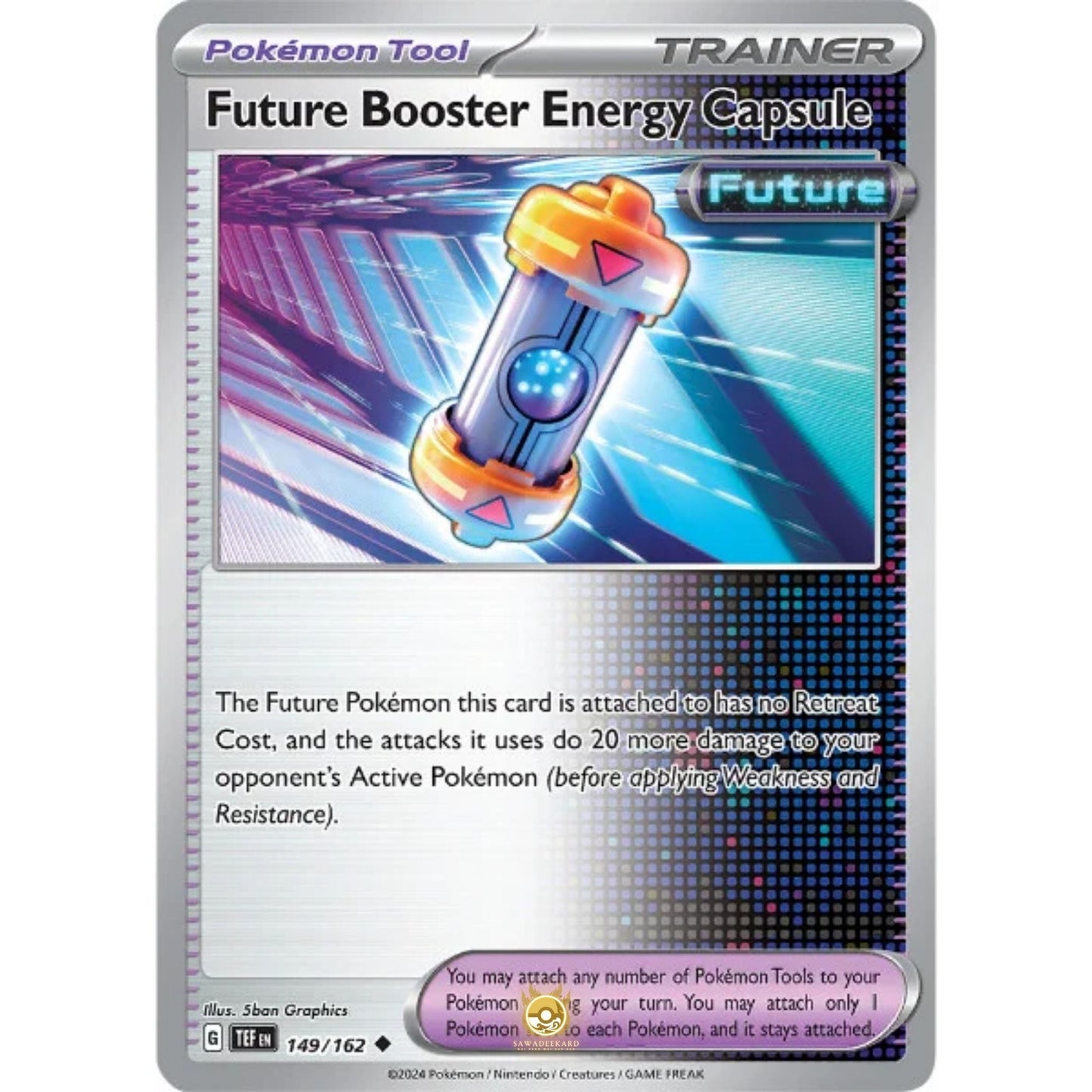 [ENG]	SV05	Temporal Forces:	149/162	Future Booster Energy Capsule	[Pokemon Tool]	[U - Uncommon]	(Non-Foil)