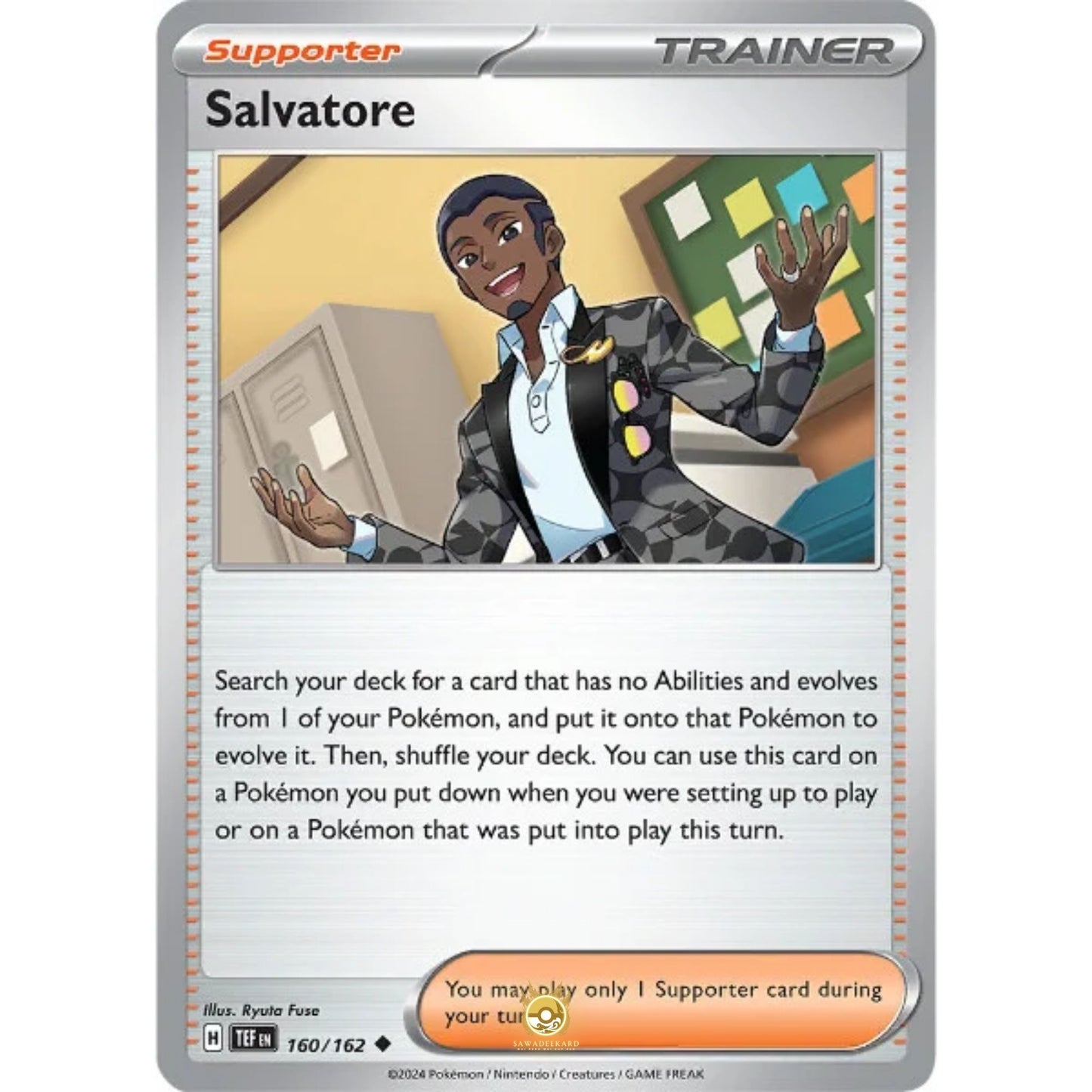 [ENG]	SV05	Temporal Forces:	160/162	Salvatore	[Supporter]	[U - Uncommon]	(Non-Foil)