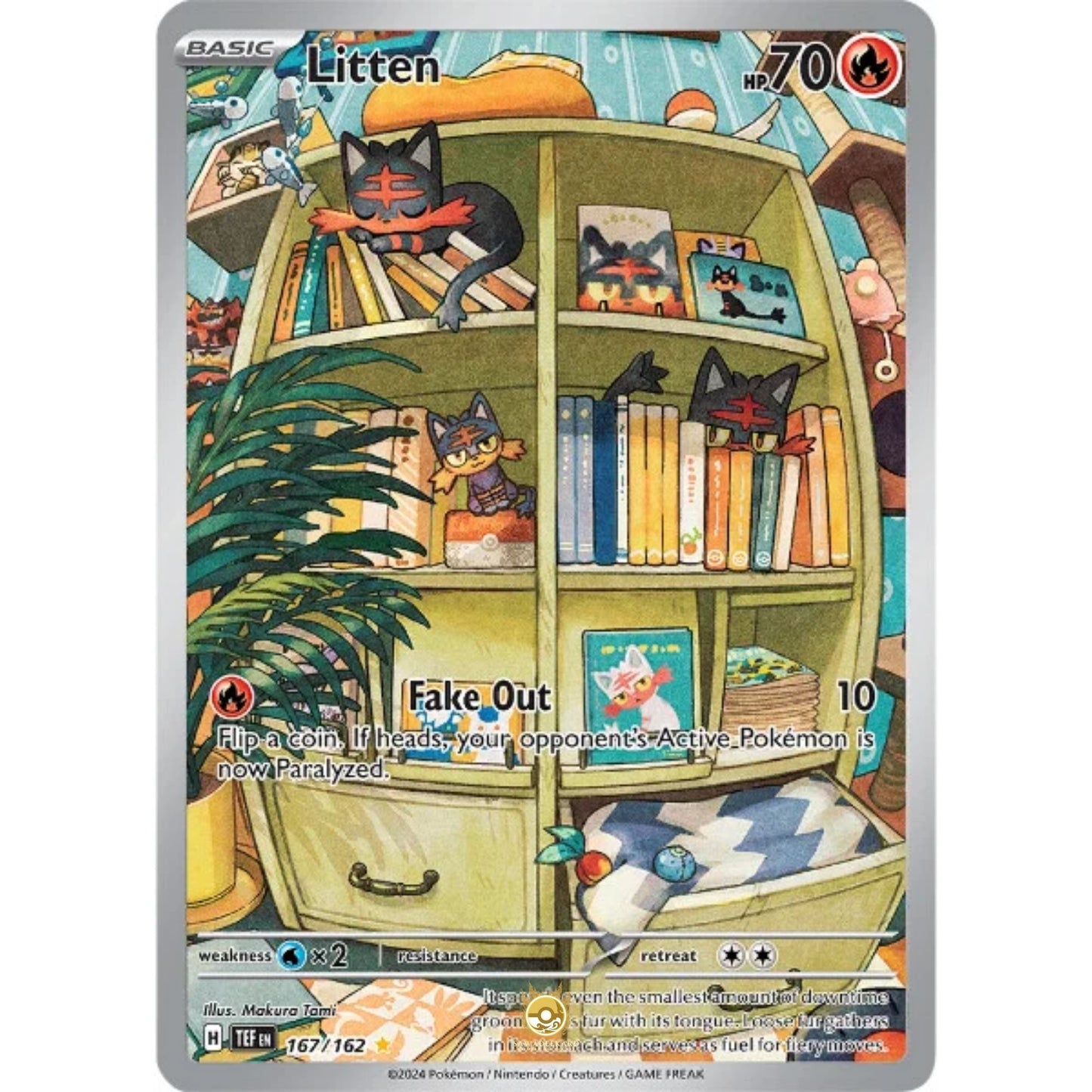 [ENG]	SV05	Temporal Forces:	167/162	Litten	[Fire]	[IR - Illustration Rare]	(Foil)