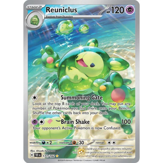 [ENG]	SV05	Temporal Forces:	171/162	Reuniclus	[Psychic]	[IR - Illustration Rare]	(Foil)