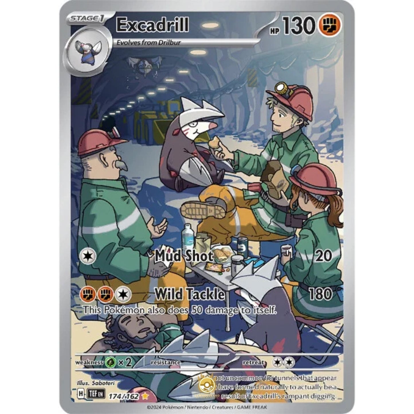 [ENG]	SV05	Temporal Forces:	174/162	Excadrill	[Fighting]	[IR - Illustration Rare]	(Foil)