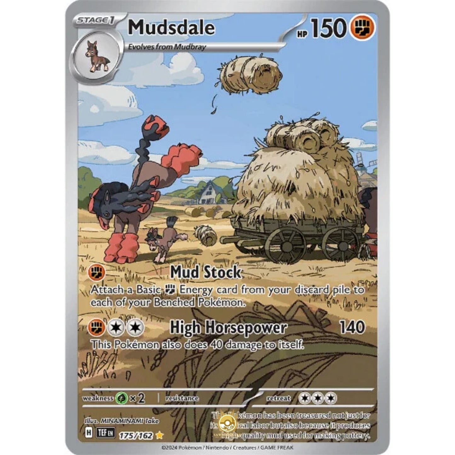 [ENG]	SV05	Temporal Forces:	175/162	Mudsdale	[Fighting]	[IR - Illustration Rare]	(Foil)