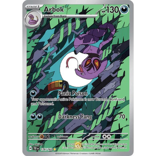 [ENG]	SV05	Temporal Forces:	176/162	Arbok	[Darkness]	[IR - Illustration Rare]	(Foil)