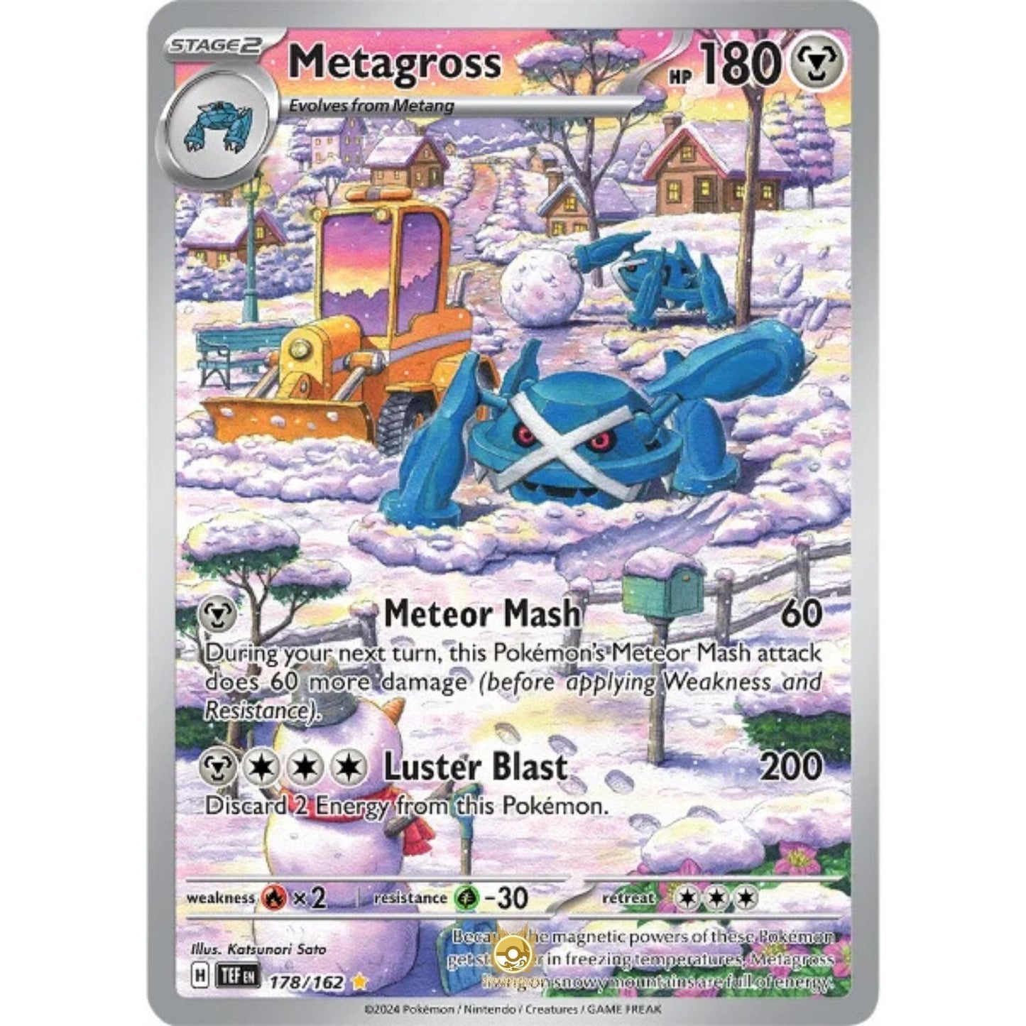 [ENG]	SV05	Temporal Forces:	178/162	Metagross	[Metal]	[IR - Illustration Rare]	(Foil)