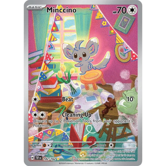 [ENG]	SV05	Temporal Forces:	182/162	Minccino	[Colorless]	[IR - Illustration Rare]	(Foil)