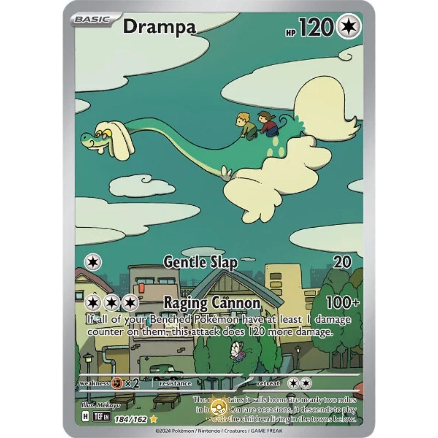 [ENG]	SV05	Temporal Forces:	184/162	Drampa	[Colorless]	[IR - Illustration Rare]	(Foil)