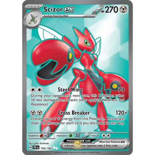 [ENG]	SV05	Temporal Forces:	195/162	Scizor ex	[Metal]	[UR - Ultra Rare]	(Foil)