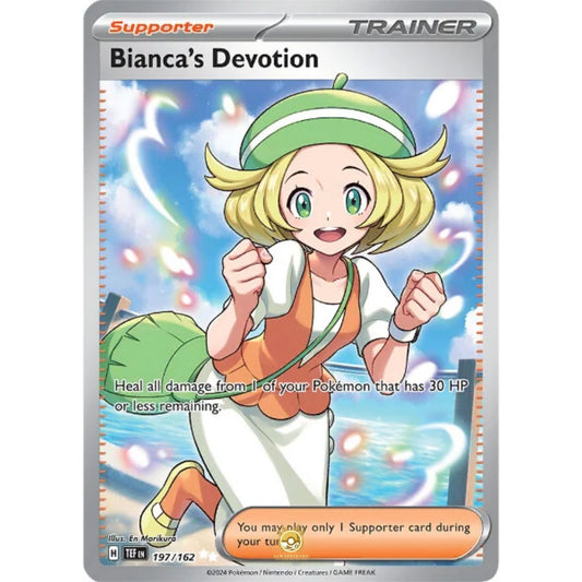 [ENG]	SV05	Temporal Forces:	197/162	Bianca's Devotion	[Supporter]	[UR - Ultra Rare]	(Foil)