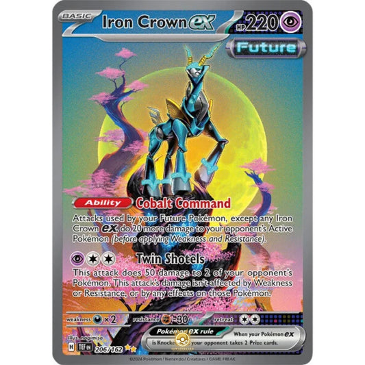 [ENG]	SV05	Temporal Forces:	206/162	Iron Crown ex	[Psychic]	[SIR - Special Illustration Rare]	(Foil)