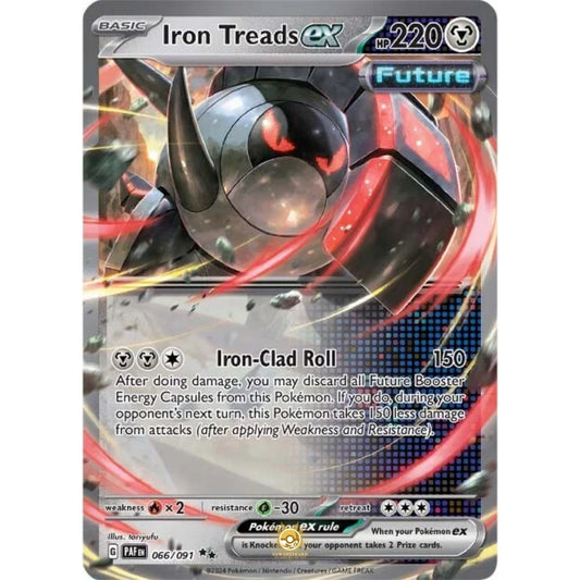 [ENG]	Pokemon	SV4.5	Paldean Fates:	066/091	Iron Threads ex	[Metal]	[RR - Double Rare]	(Foil)