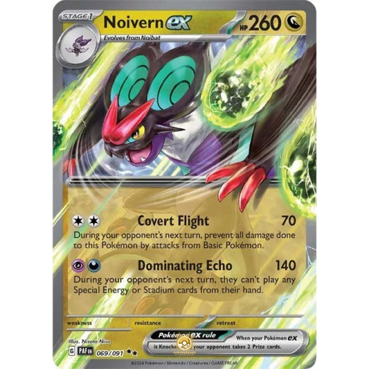 [ENG]	Pokemon	SV4.5	Paldean Fates:	069/091	Noivern ex	[Dragon]	[RR - Double Rare]	(Foil)