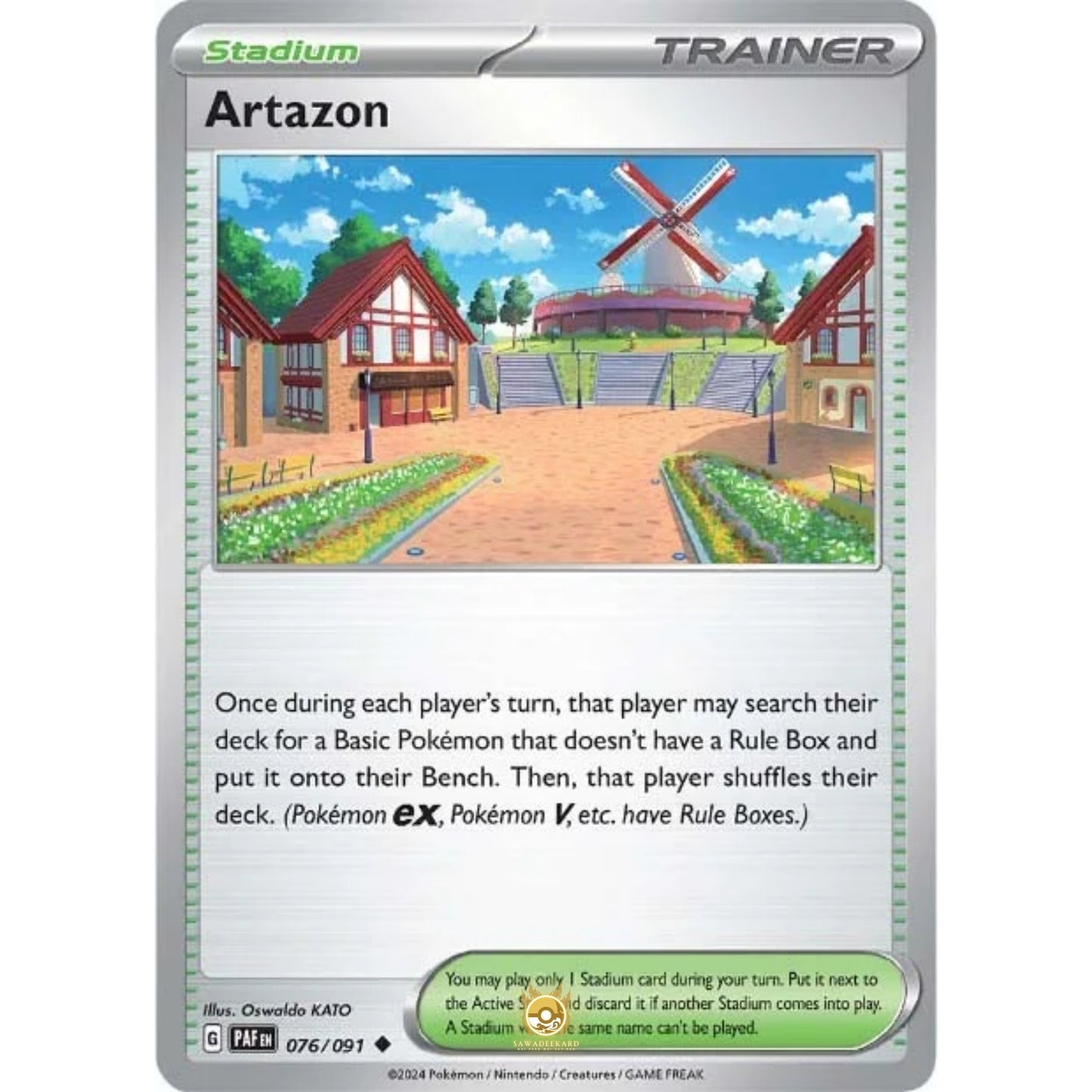 [ENG]	Pokemon	SV4.5	Paldean Fates:	076/091	Artazon	[Stadium]	[U - Uncommon]	(Non-Foil)