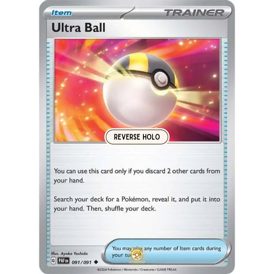 [ENG]	Pokemon	SV4.5	Paldean Fates:	091/091	Ultra Ball	[Item]	[U - Uncommon]	(Reverse Holo)