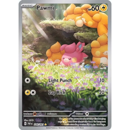 [ENG]	Pokemon	SV4.5	Paldean Fates:	226/091	Pawmi	[Lightning]	[IR - Illustration Rare]	(Foil)