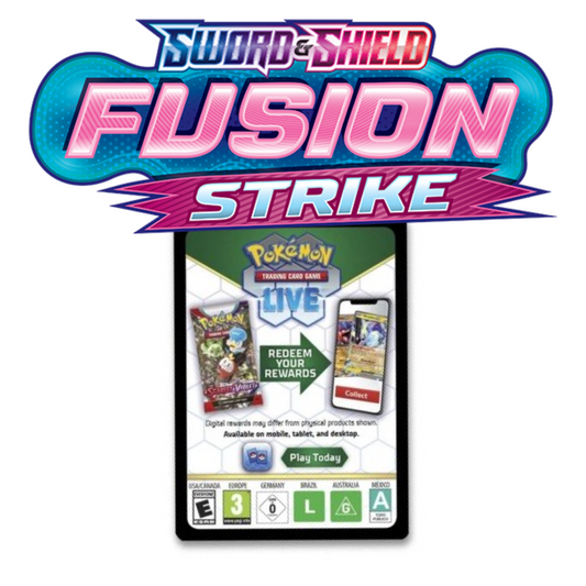 Pokemon Trading Card Game PTCG Live Code Card: Sword & Shield SWSH08 - Fusion Strike