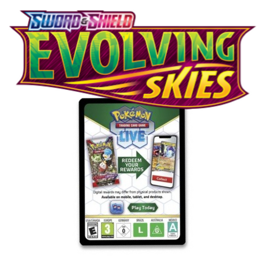 Pokemon Trading Card Game PTCG Live Code Card: Sword & Shield SWSH07 - Evolving Skies