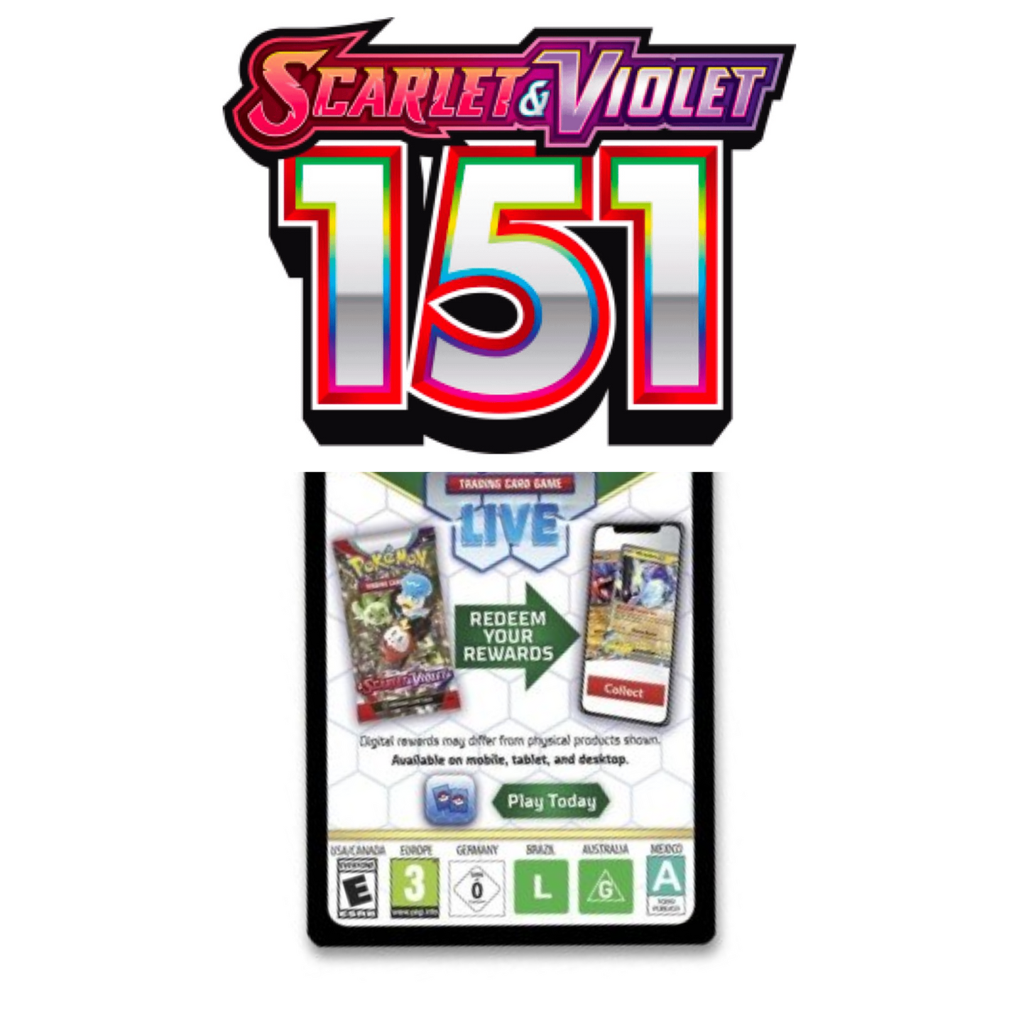 Pokemon Trading Card Game PTCG Live Code Card: Scarlet & Violet SV03.5 - Pokemon 151