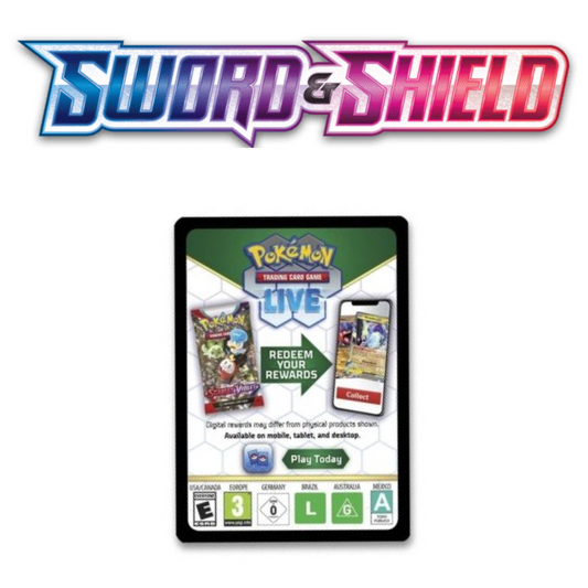 Pokemon Trading Card Game PTCG Live Code Card: Sword & Shield SWSH01 - Base Set