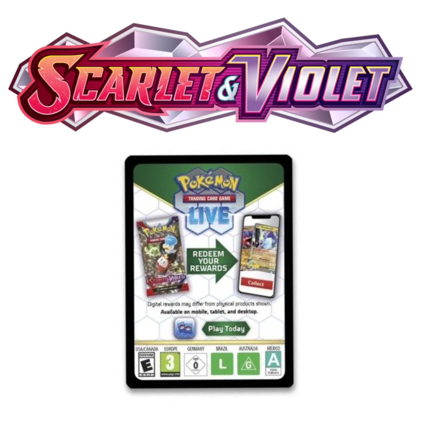 Pokemon Trading Card Game PTCG Live Code Card: Scarlet & Violet SV01 - Base Set