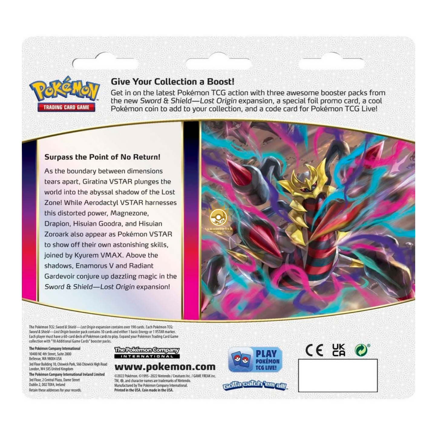 [ENG] Pokémon TCG: Sword & Shield SWSH11 - Lost Origin 3 Pack Blister