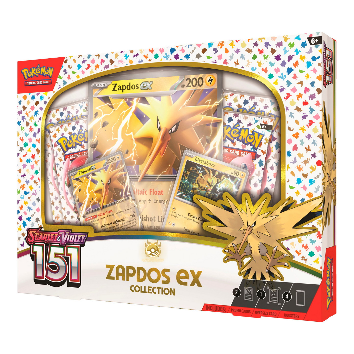 [ENG] Pokémon TCG: Scarlet Violet SV03.5 - Pokemon 151 Zapdos ex Collection Box